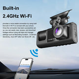 3 Channel WiFi Dash Cam for Cars Camera