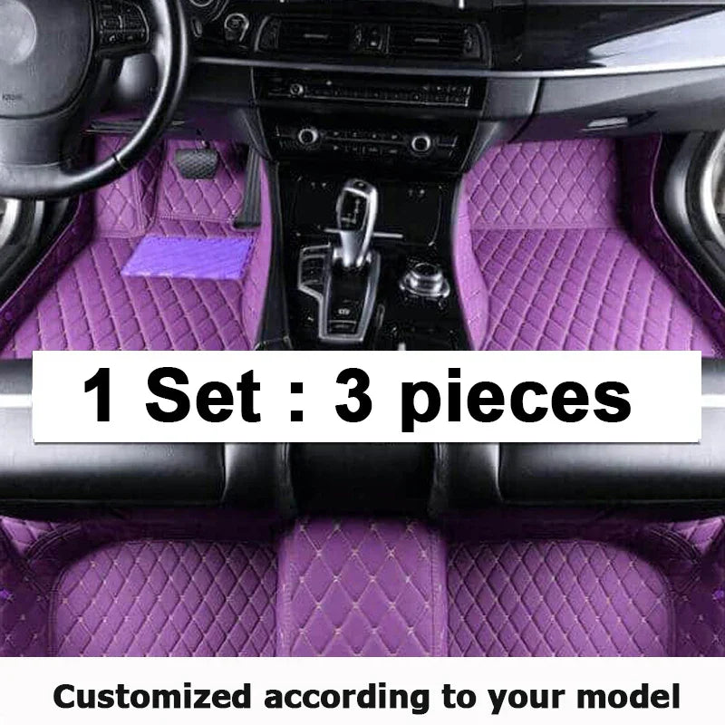 Custom Made Leather Car Floor Mats For Toyota