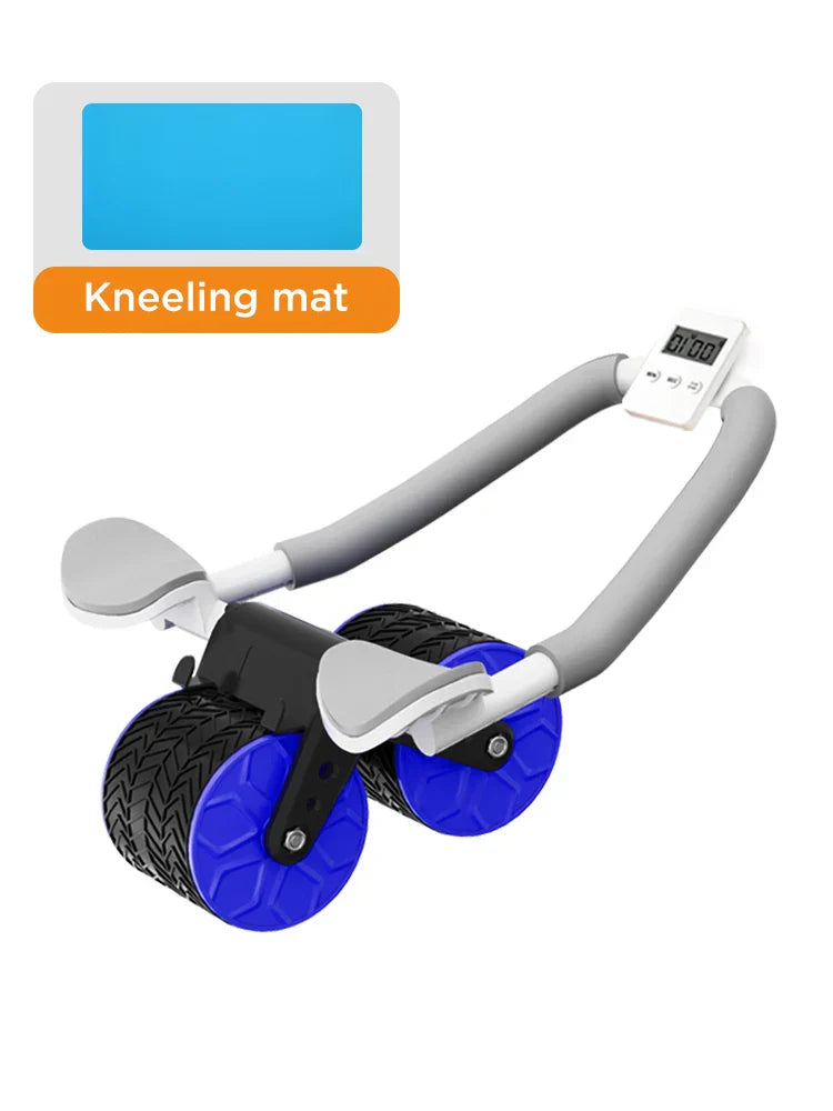 Ab Roller Wheel Automatic Rebound With Elbow Support