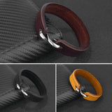 S-Hook Leather Bracelet Genuine Leather Bracelet With Alloy