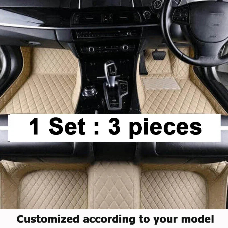 Custom Made Leather Car Floor Mats For Toyota