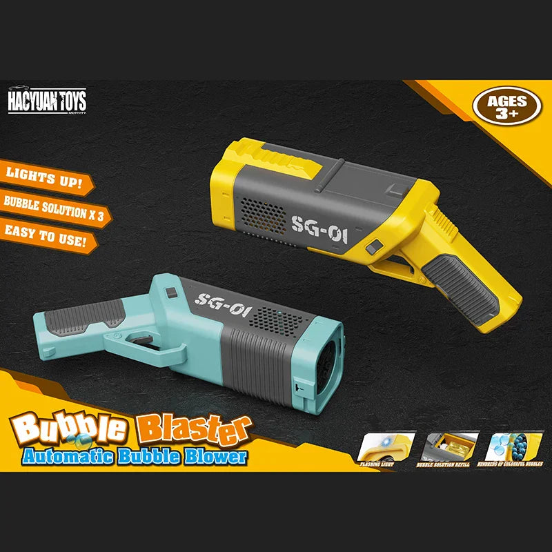 luminous automatic Electric Bubble Gun Gatlin Bubble Gun