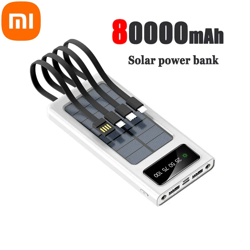 Xiaomi Solar Power Bank 200000mAh Solar Battery Large