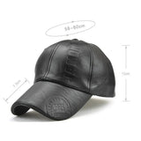 Leather Baseball Cap Men Fashion Sports Caps Army