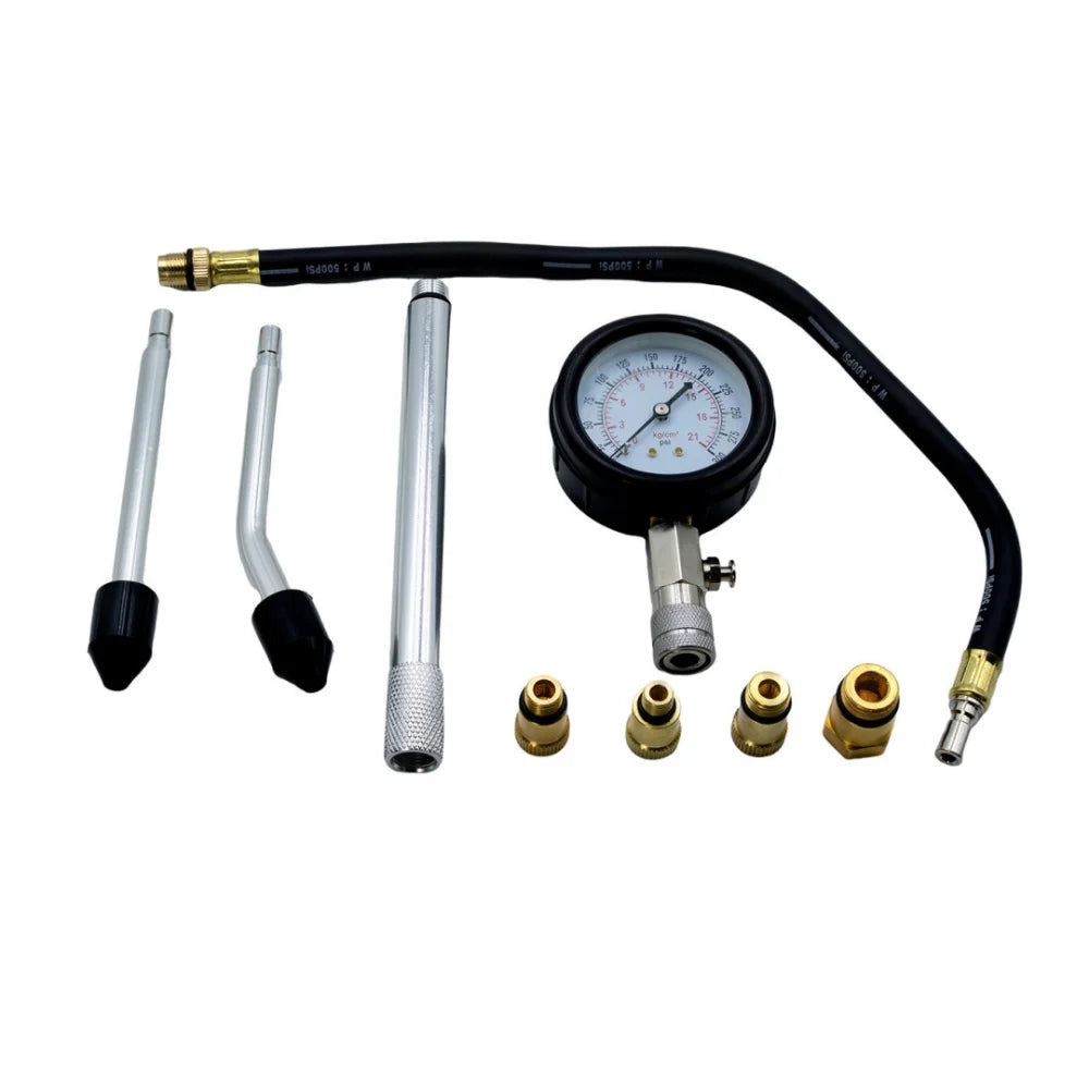 Auto Cylinder Pressure Gauge 0-300psi Motorcycle Repair Inspection