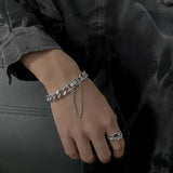 Kpop Stainless Steel Metal Chains Bracelets For Women