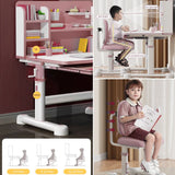 Kids Study Desk and Chair Set, Height Adjustable