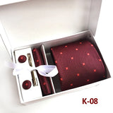 6piece Set Classic Printed DotsTies for Men Kerchief