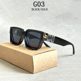 Retro Millionaire Sunglasses For Men 2024 Vintage Square