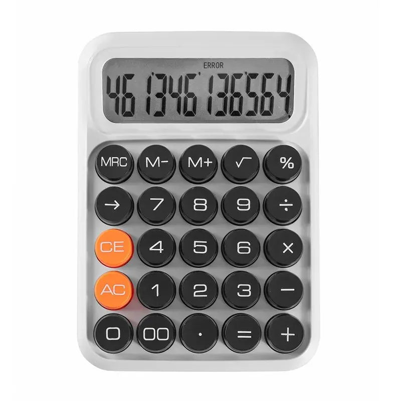 1pc Keyboard Calculator Office 12-digit Mechanical Calculator Cute