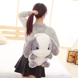 Cute Furry Rabbit Plush Doll Backpack Stuffed Kids