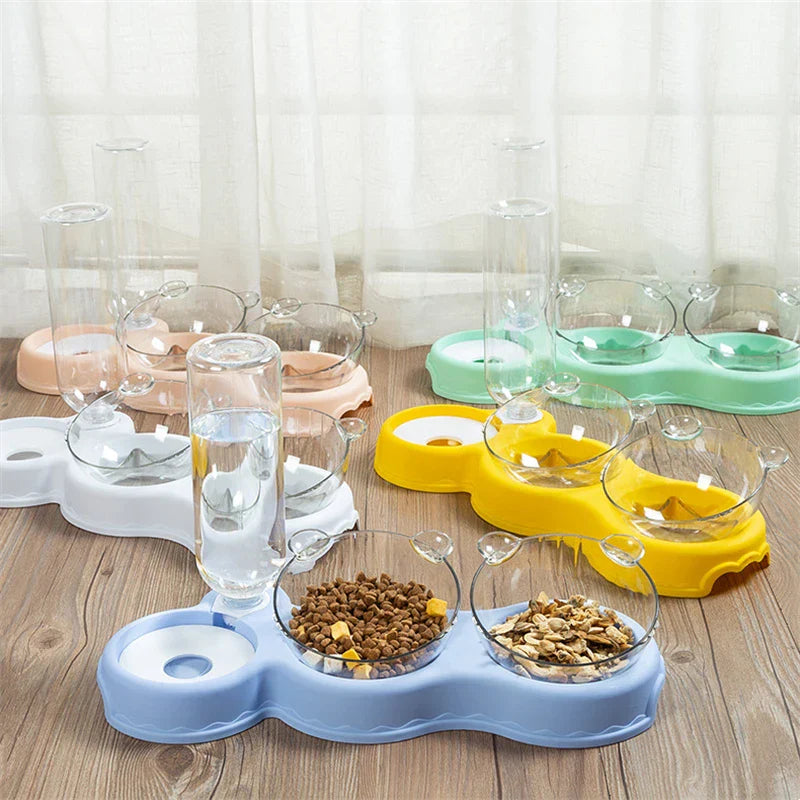 Cat Food Bowl Pet Feeder Automatic Feeder Water