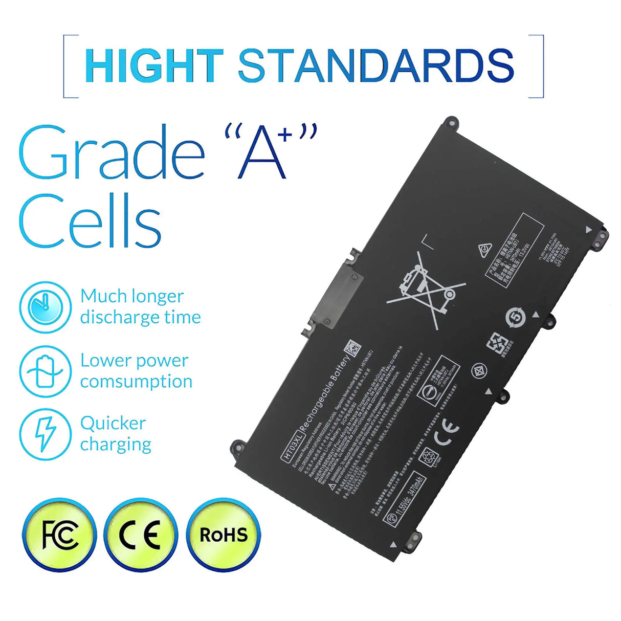 HT03XL L11119-855 Laptop Battery for HP Pavilion 14-CM