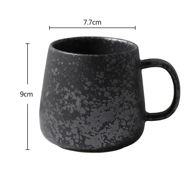 YWDL 380ml Japanese Retro Style Ceramic Coffe Mug