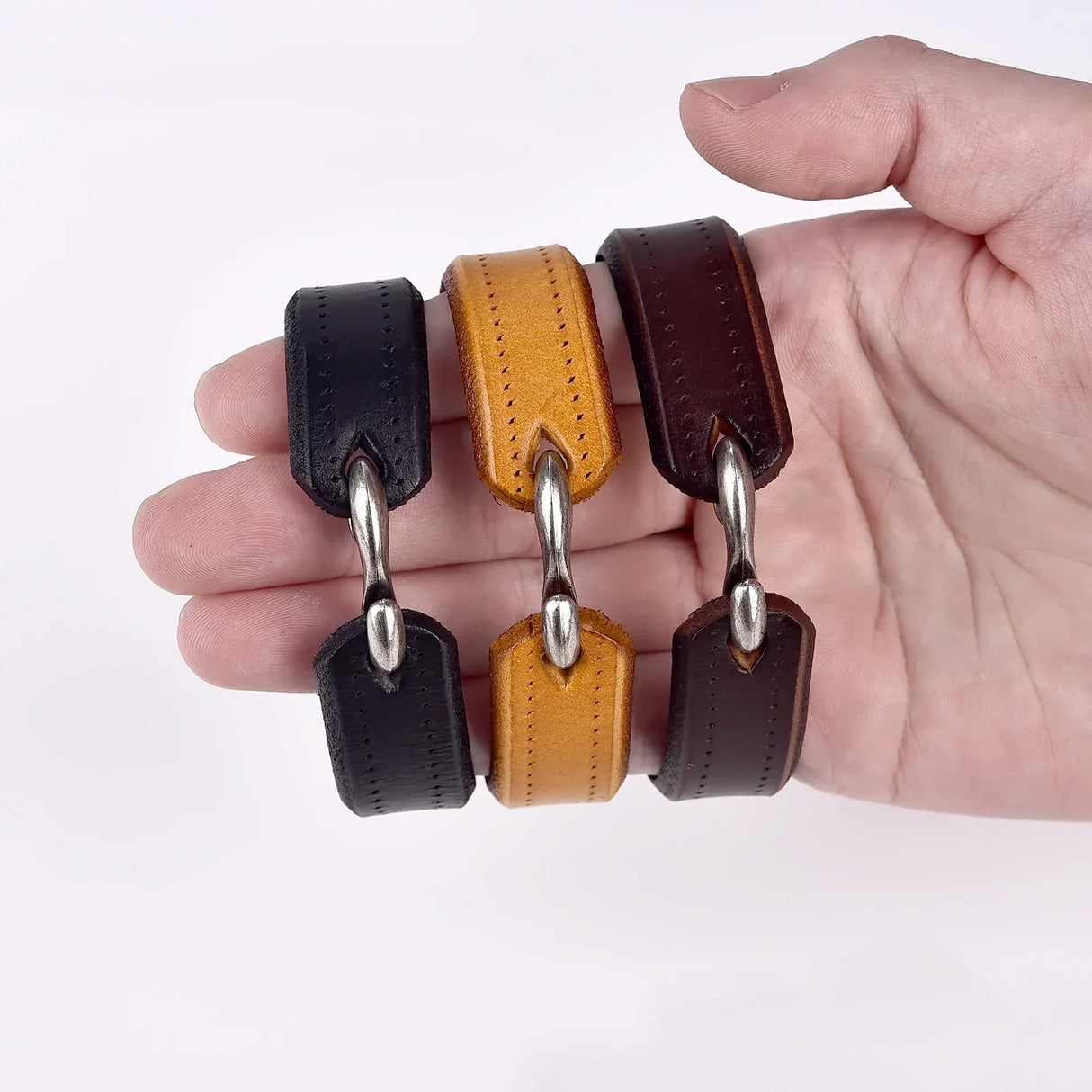 S-Hook Leather Bracelet Genuine Leather Bracelet With Alloy