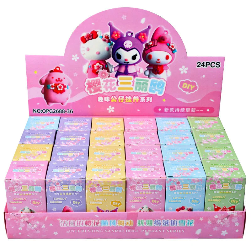 Hot Sale 24Pcs/Set Anime Sanrio Hello Kitty Kuromi