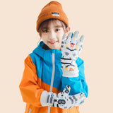 Fashion Children Ski Gloves Waterproof Kids Mittens