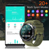 Military Men Smart Watch 400mAh BT HD Calling