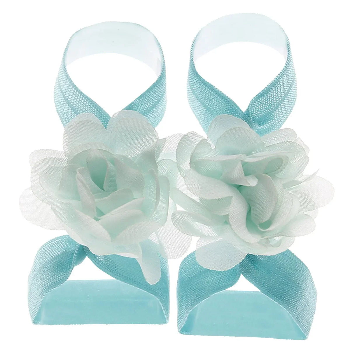Cute Flower Chiffon Baby Sandals Soft Breathable Solid