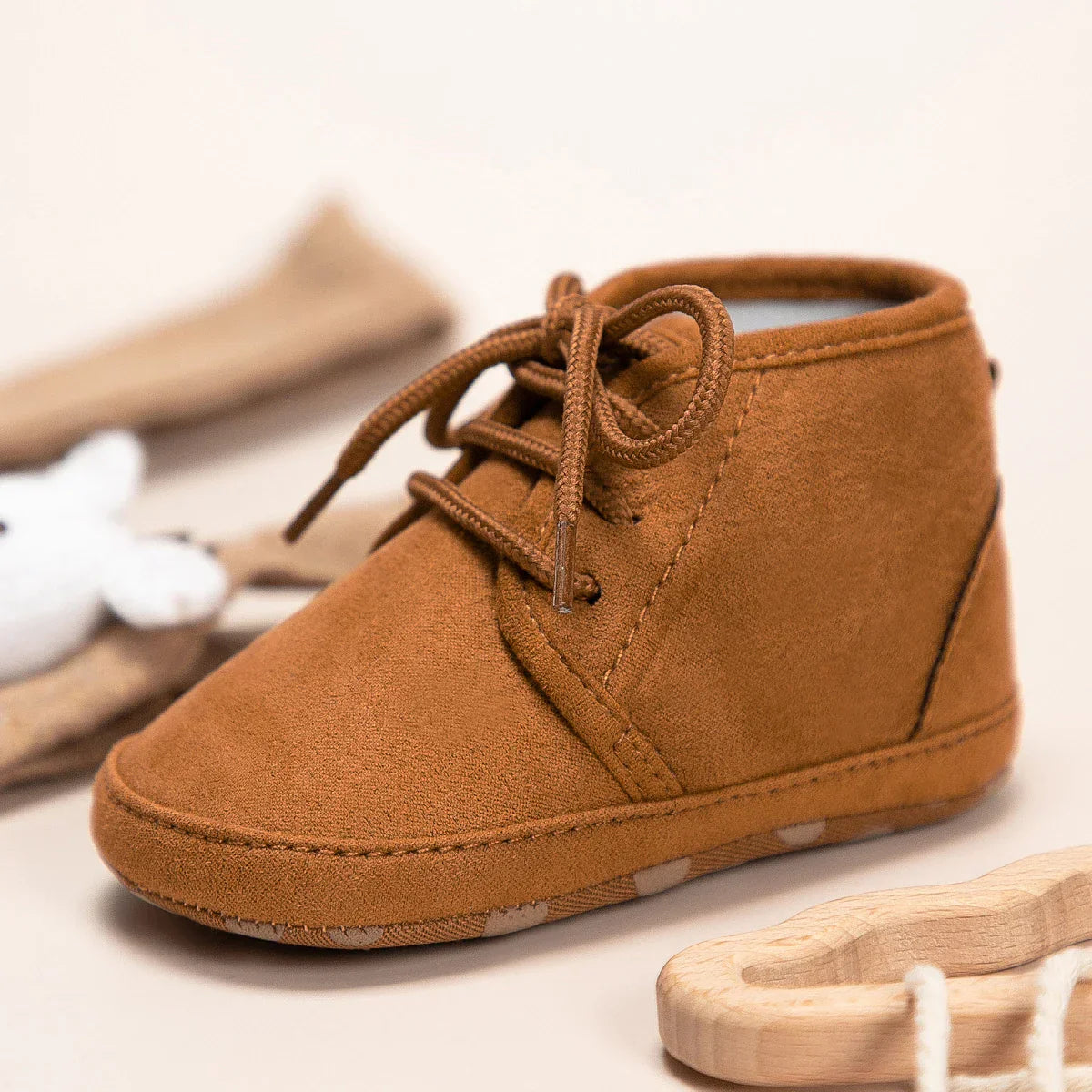 Newborns Baby Boys Girls Shoes Retro PU Soft