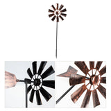 Metal Pinwheels Large Outdoor Ornaments Garden Stake Windmill