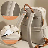 Women Carryon Backpack Elegant Waterproof Antitheft Travel Bag