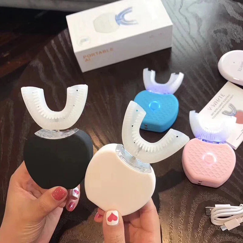 Adult Toothbrush Wireless Charging 360 Degree Oral Teeth