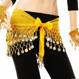 1Pc Belly Dance Waist Chain – 5-Layer Gold Coin Hip Scarf