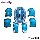 7Pcs Kids Skating Protective Gear Set Children Knee