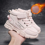 Winter Children's Boots Boys Plus Cashmere Thicken Warm