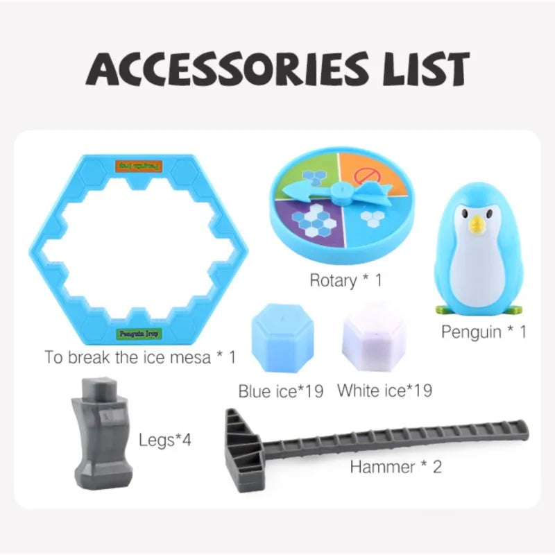 Penguin Breaking Ice Table Game Parent-child Interactive Puzzle