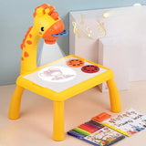 LED Projector Board Giraffe Hand Writing Painting Desk