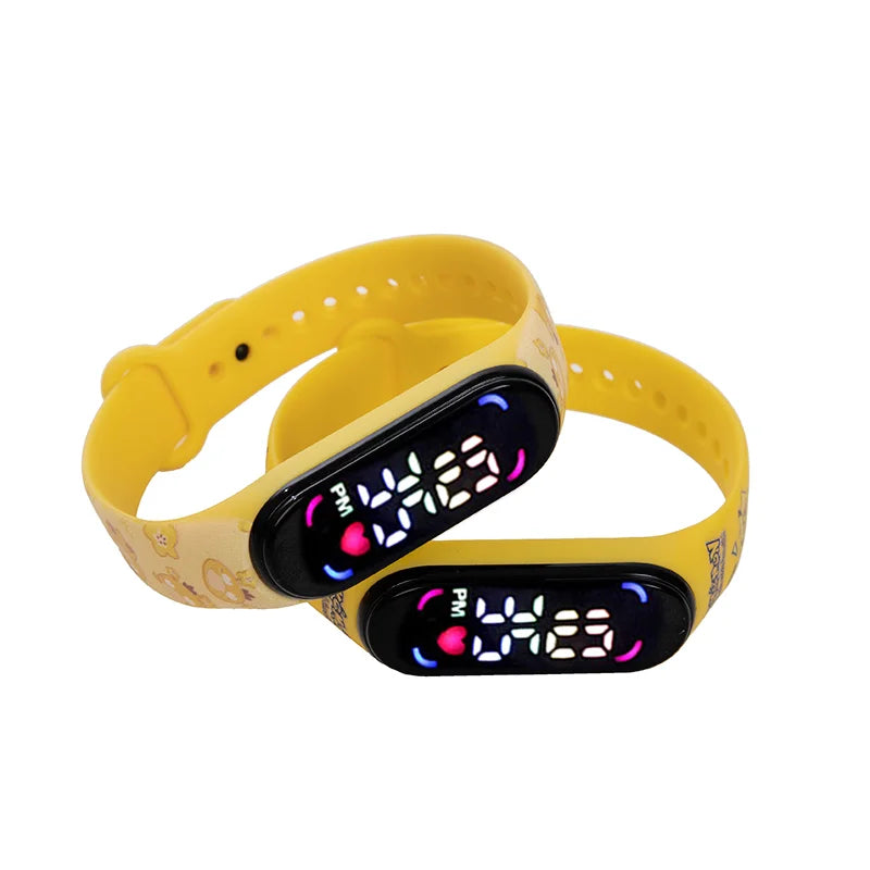 Pokemon Digital Children's Anime Pikachu Silicone Wristband LED