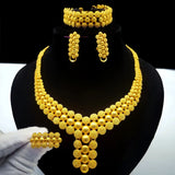 ANIID Indian 24K Gold Color Necklace Set For