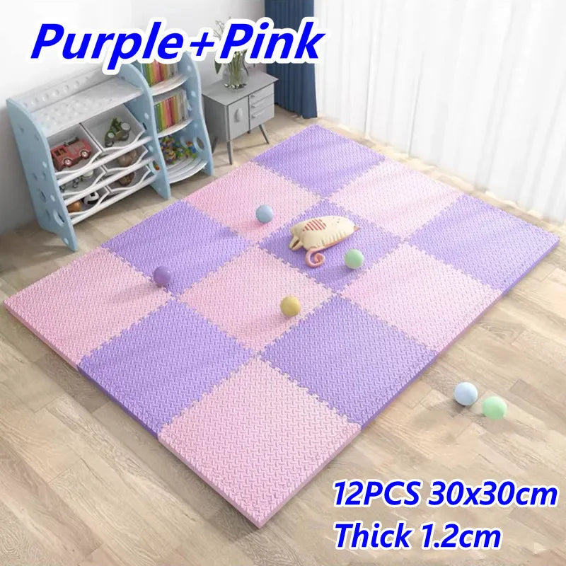 Baby Game Mat 12PCS Puzzle Mat Thick 1.2cm