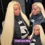 30 32 Inch 13x4 Straight 613 Blonde Lace