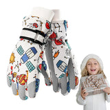 SML Children Winter Ski Gloves Waterproof Thicken Mittens