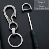 HighEnd Titanium Keychain Luxury Men Car Key Chain