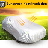 Car Cover Outdoor Protection Full Exterior Snow Sunshade Dustproof Universal for Hatchback Sedan SUV