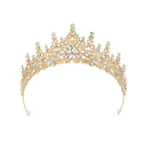 Vintage Queen Crown Durable Gorgeous Baroque Crystal Headbands