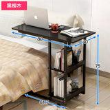 Removeable Laptop Desk with Wheels Wooden Table Computer