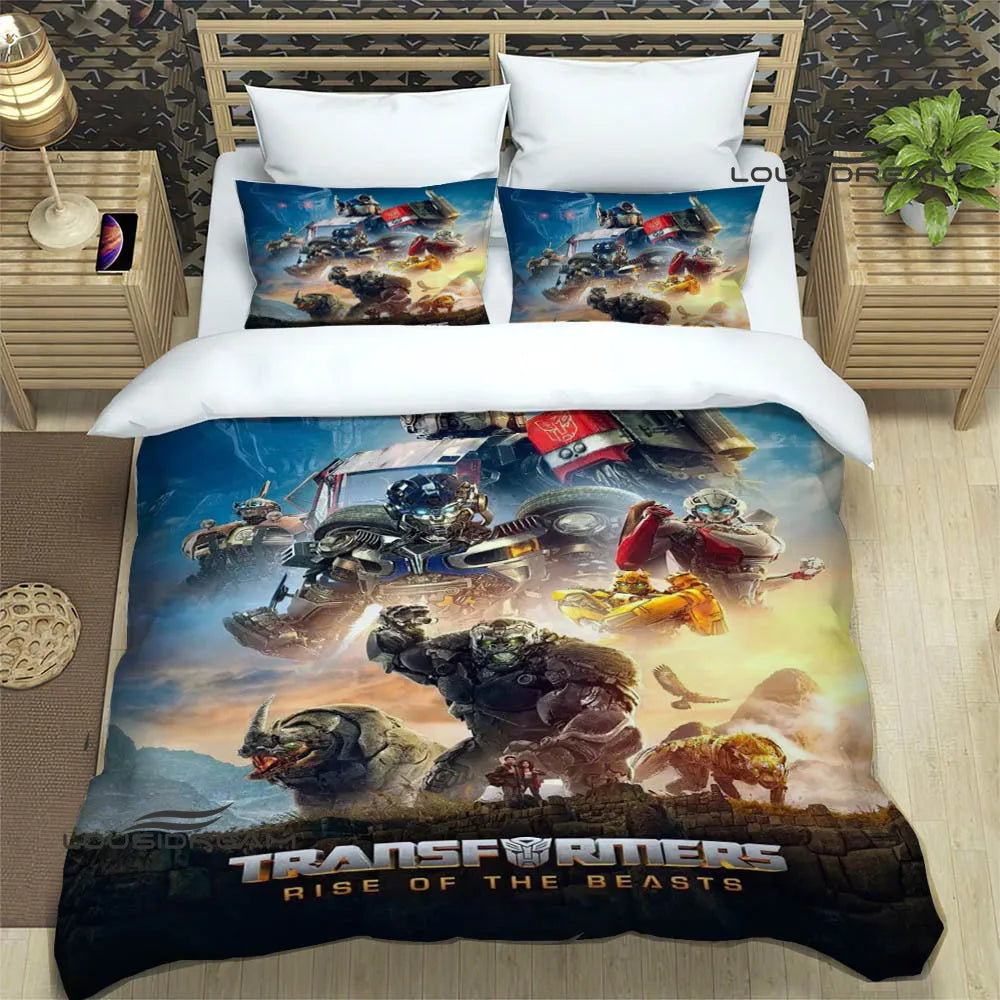 T-Transformers Cartoon Bedding Sets exquisite bed supplies set