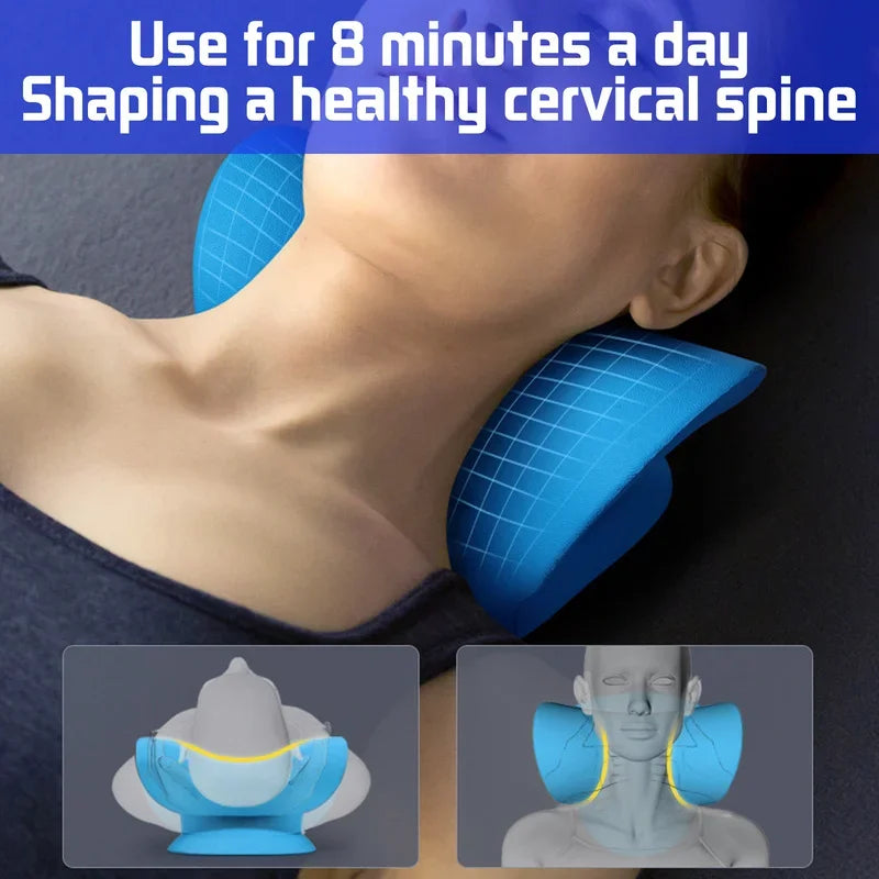 Neck Shoulder Stretcher Relaxer Cervical Chiropractic Traction Device