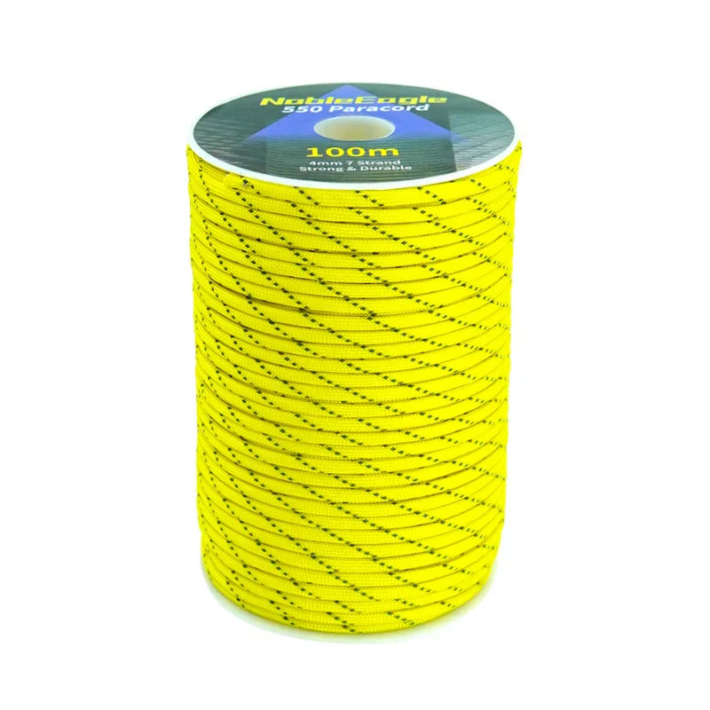 100m 550 Military Reflective Paracord 7 Strand 4mm