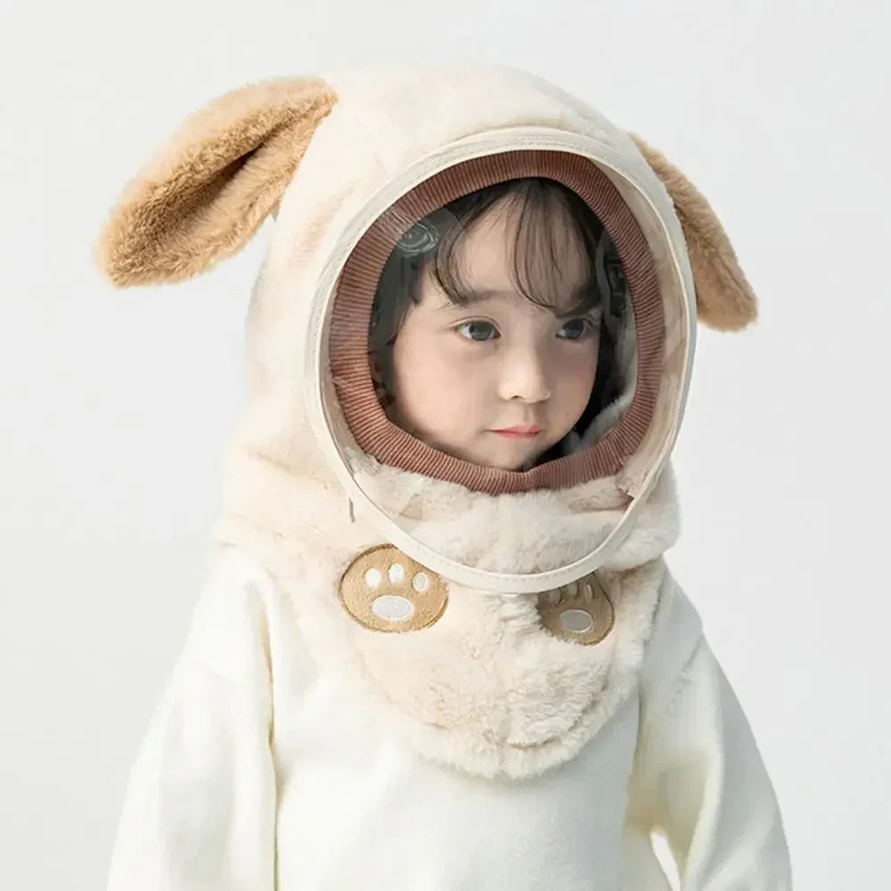 New Winter Children Hats Necks One-piece Windshield Headgear