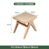 Solid Wood Leisure Conference Chair Rattan Solid Wood