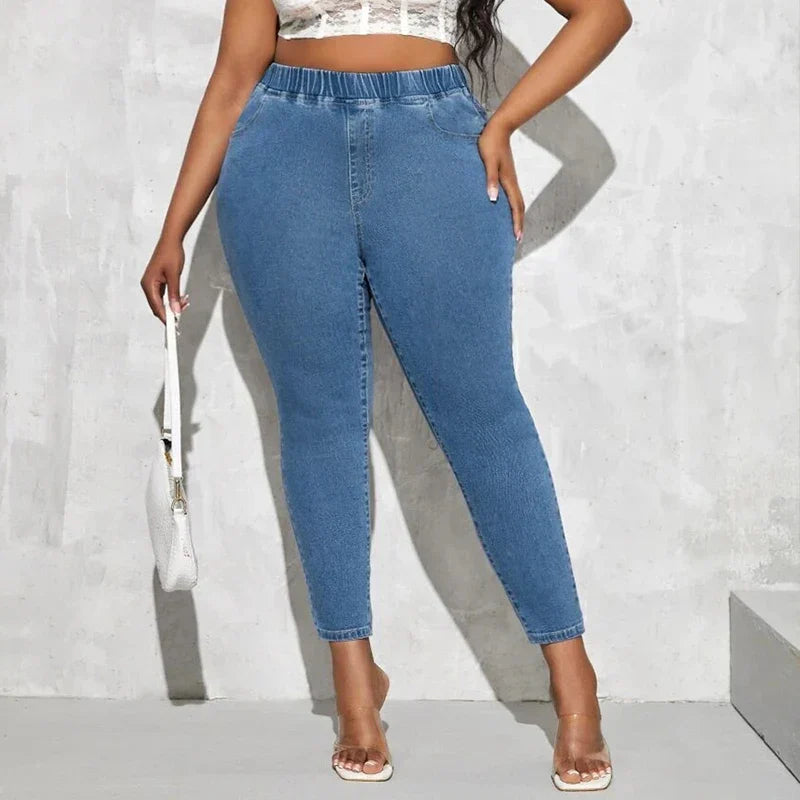 Plus Size Jeans for Women High Waist Stretchy
