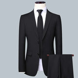 High Quality (Blazer+ Waistcoat + Trousers) Men Simple