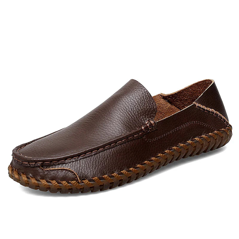 Genuine Leather Men Loafers Cow Leather Casual Shoes