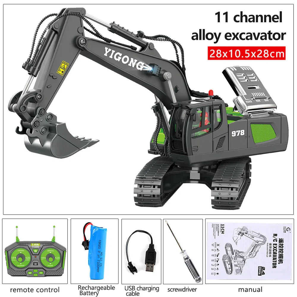 RC Excavator 1:20 Remote Control Truck 2.4G RC